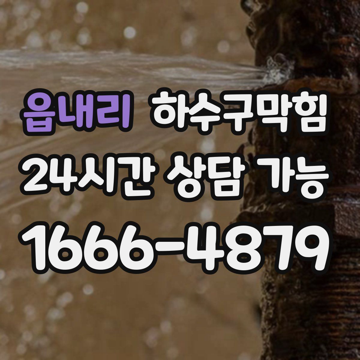 읍내리 하수구막힘