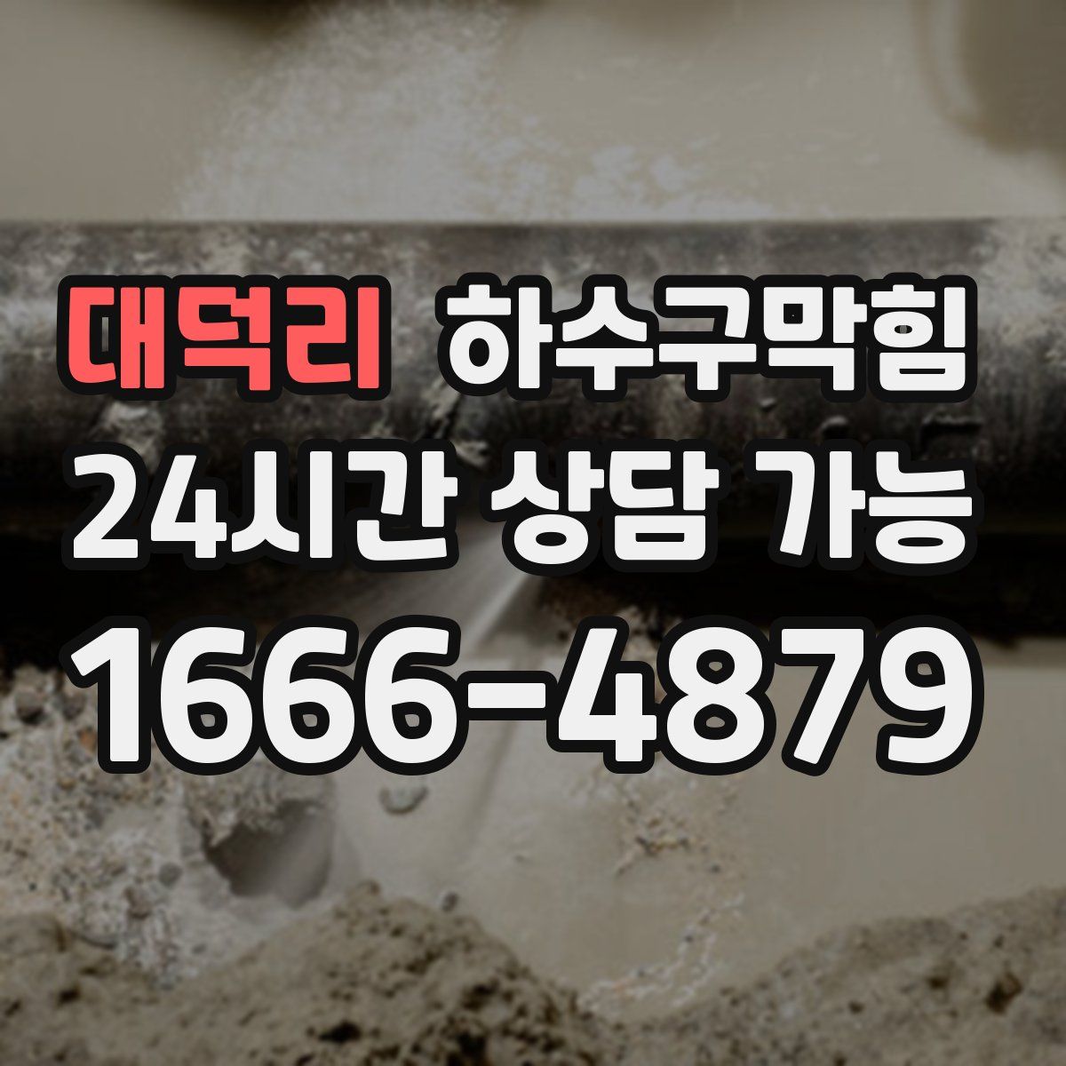 대덕리 하수구막힘