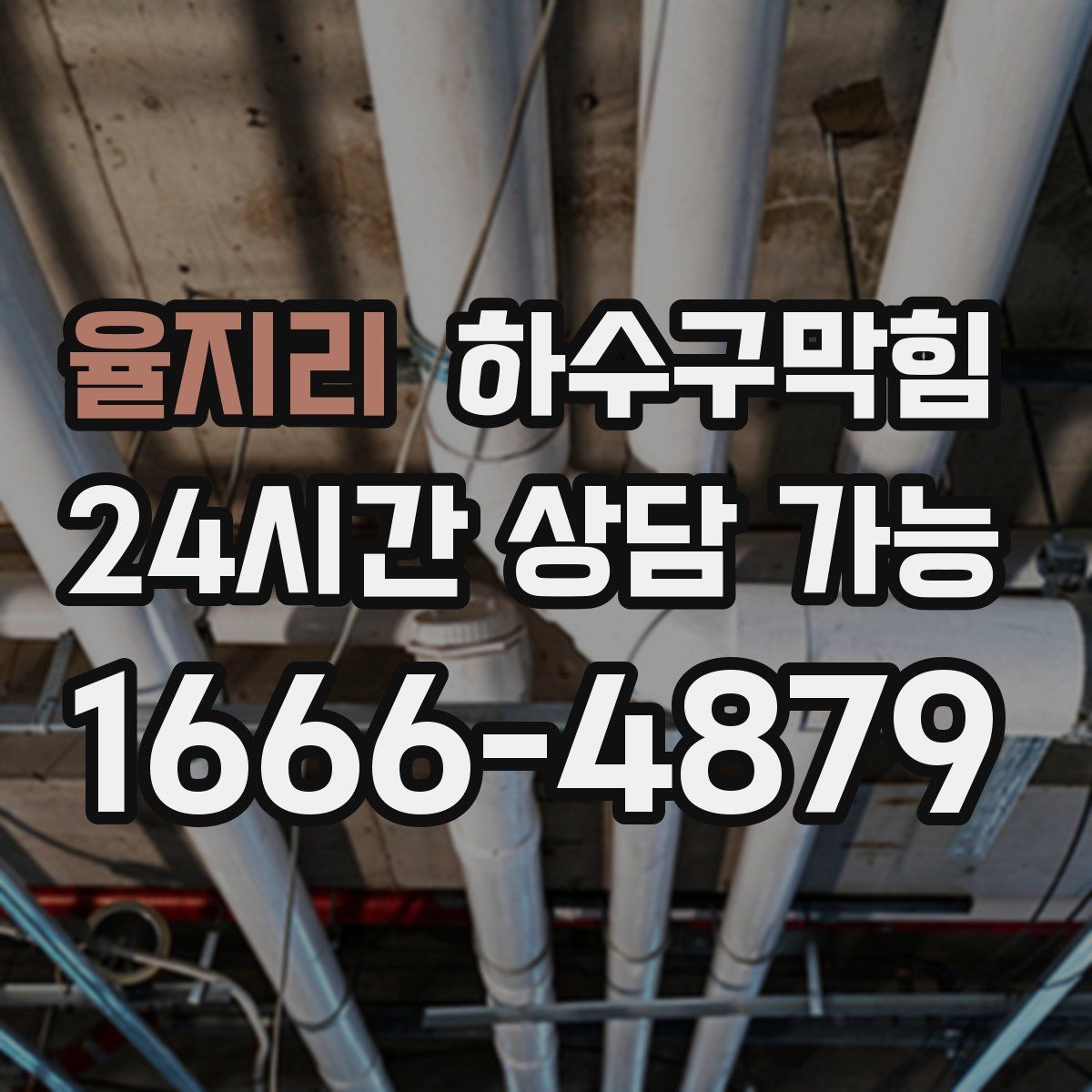 율지리 하수구막힘