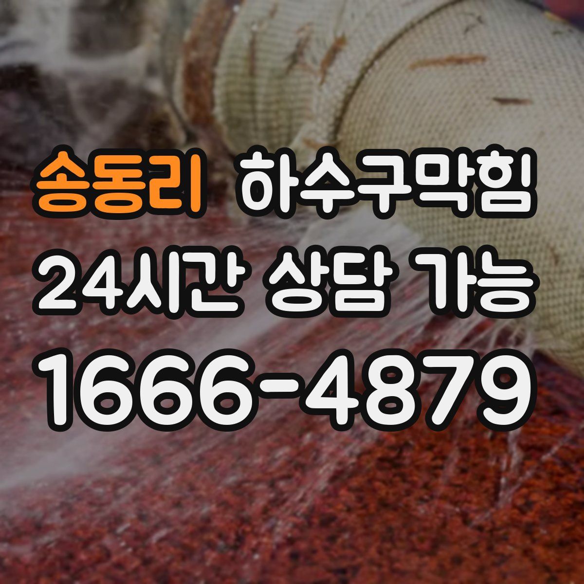 송동리 하수구막힘