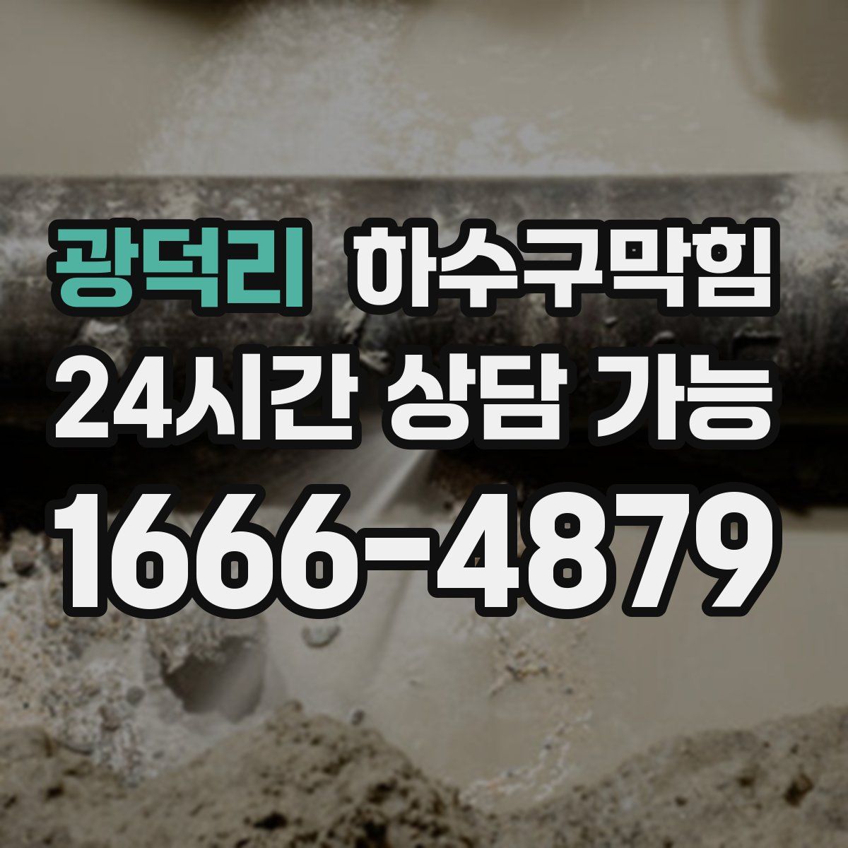 광덕리 하수구막힘