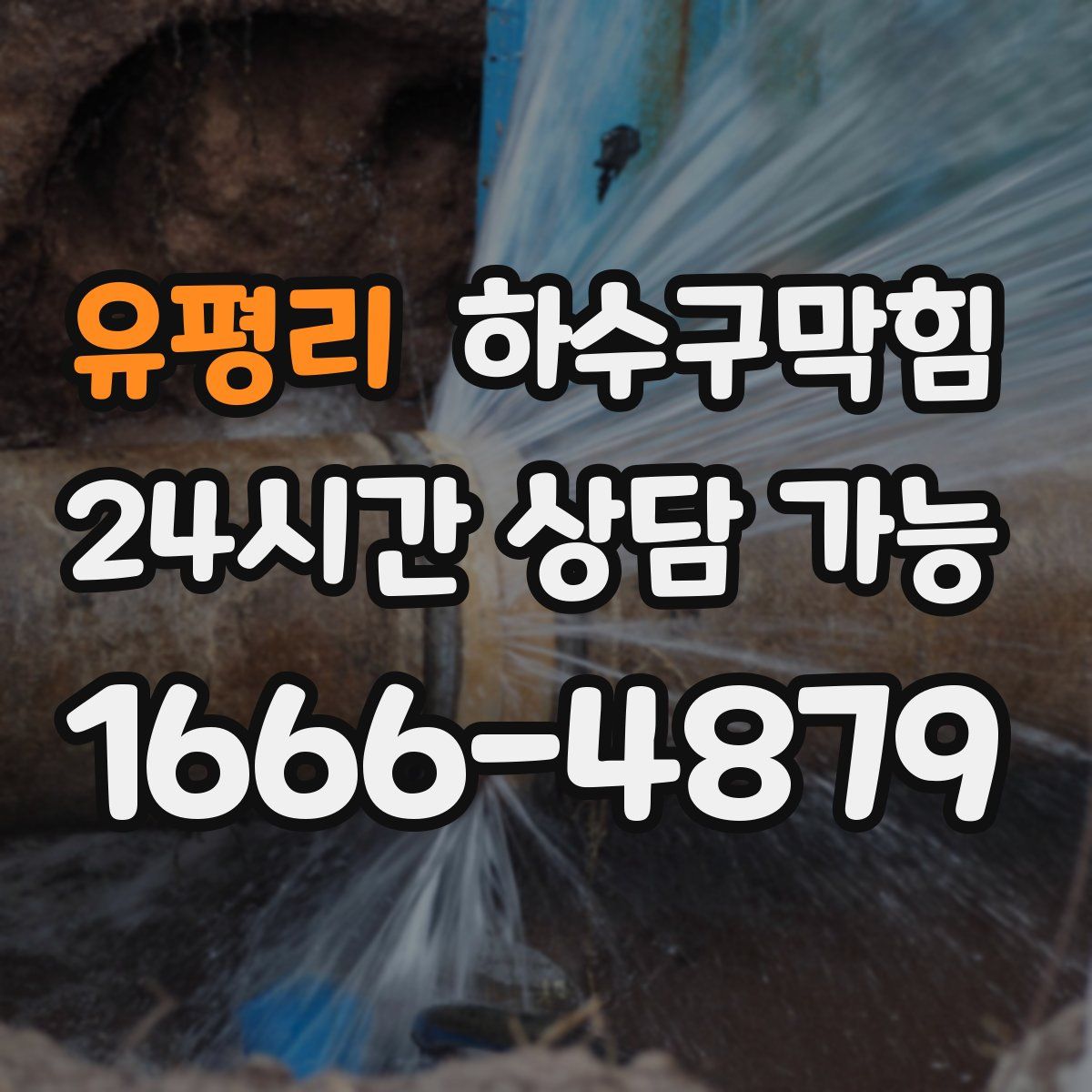 유평리 하수구막힘