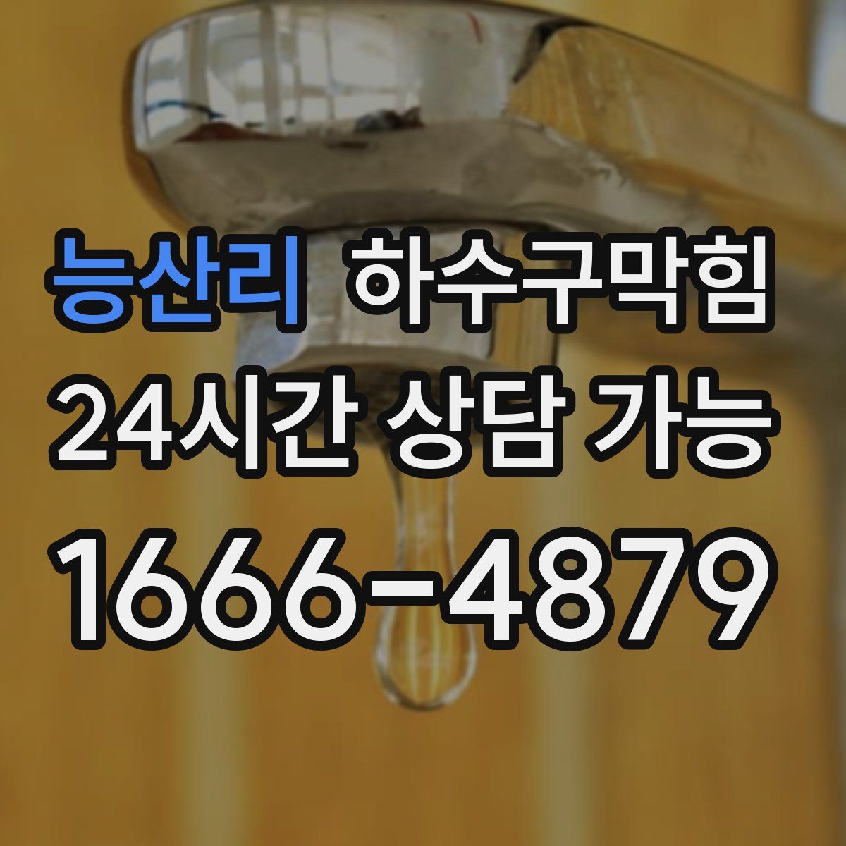 능산리 하수구막힘