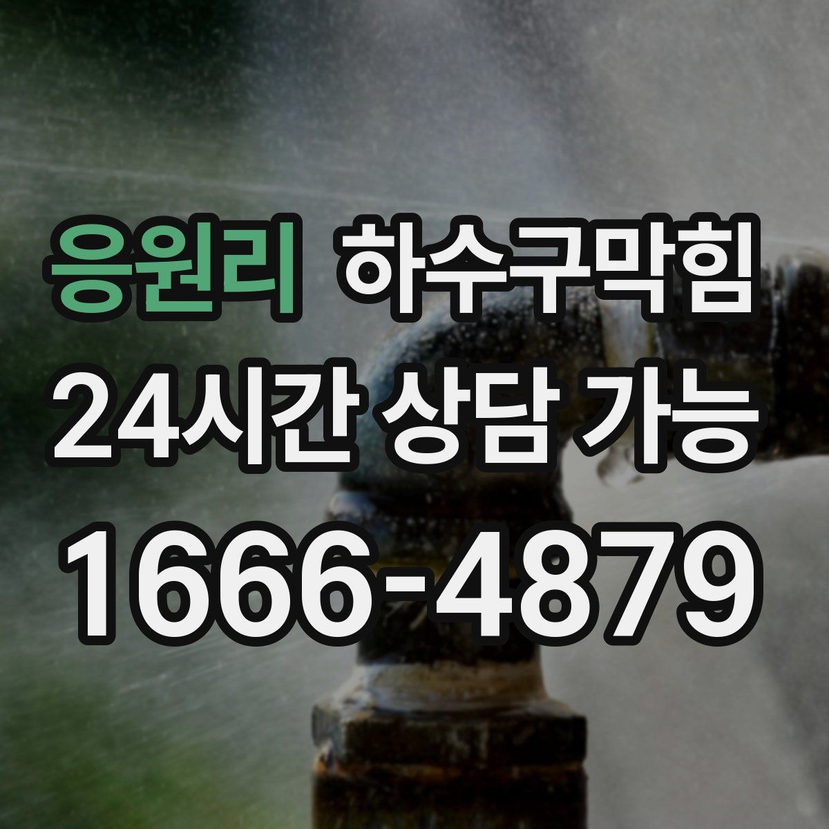 응원리 하수구막힘