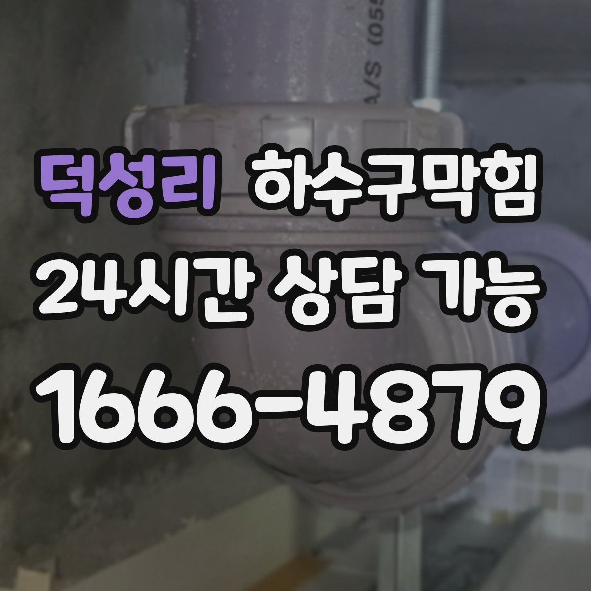 덕성리 하수구막힘