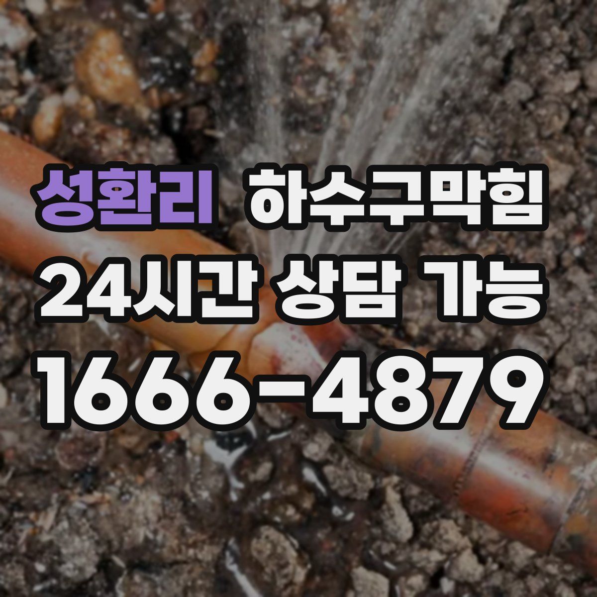 성환리 하수구막힘