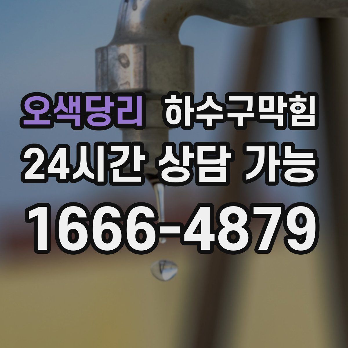 오색당리 하수구막힘