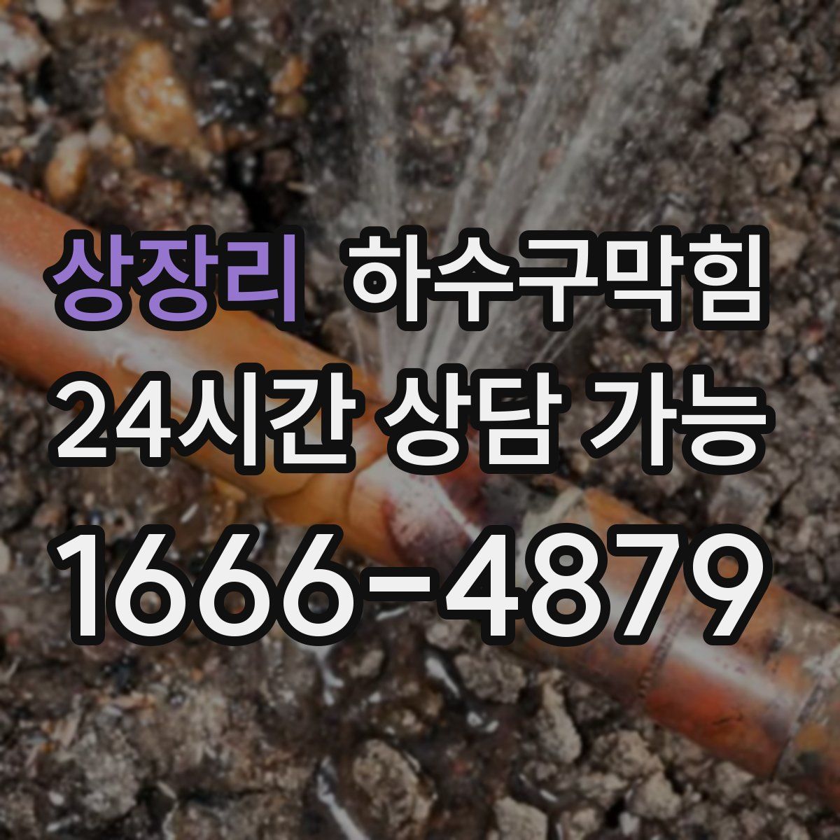 상장리 하수구막힘