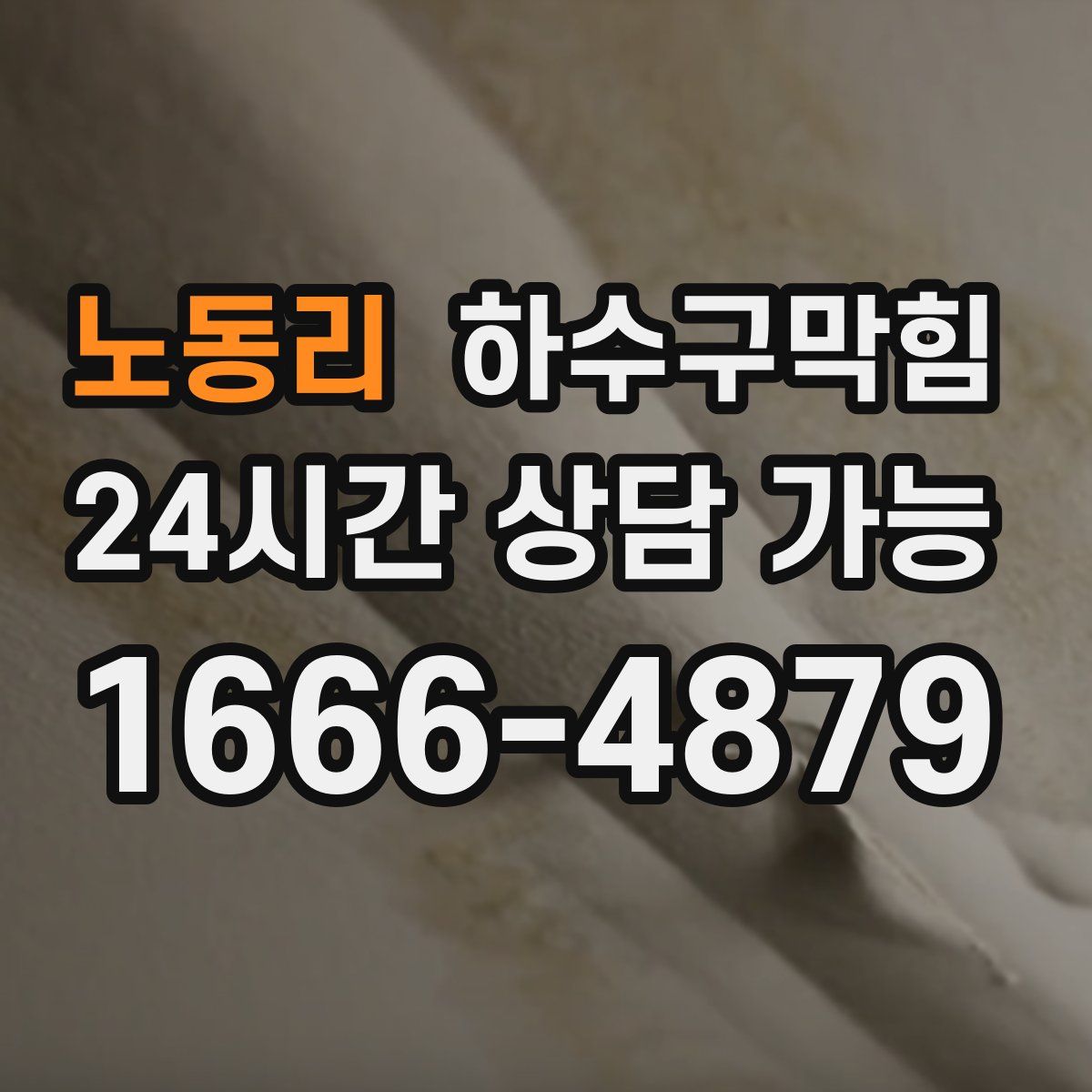 노동리 하수구막힘