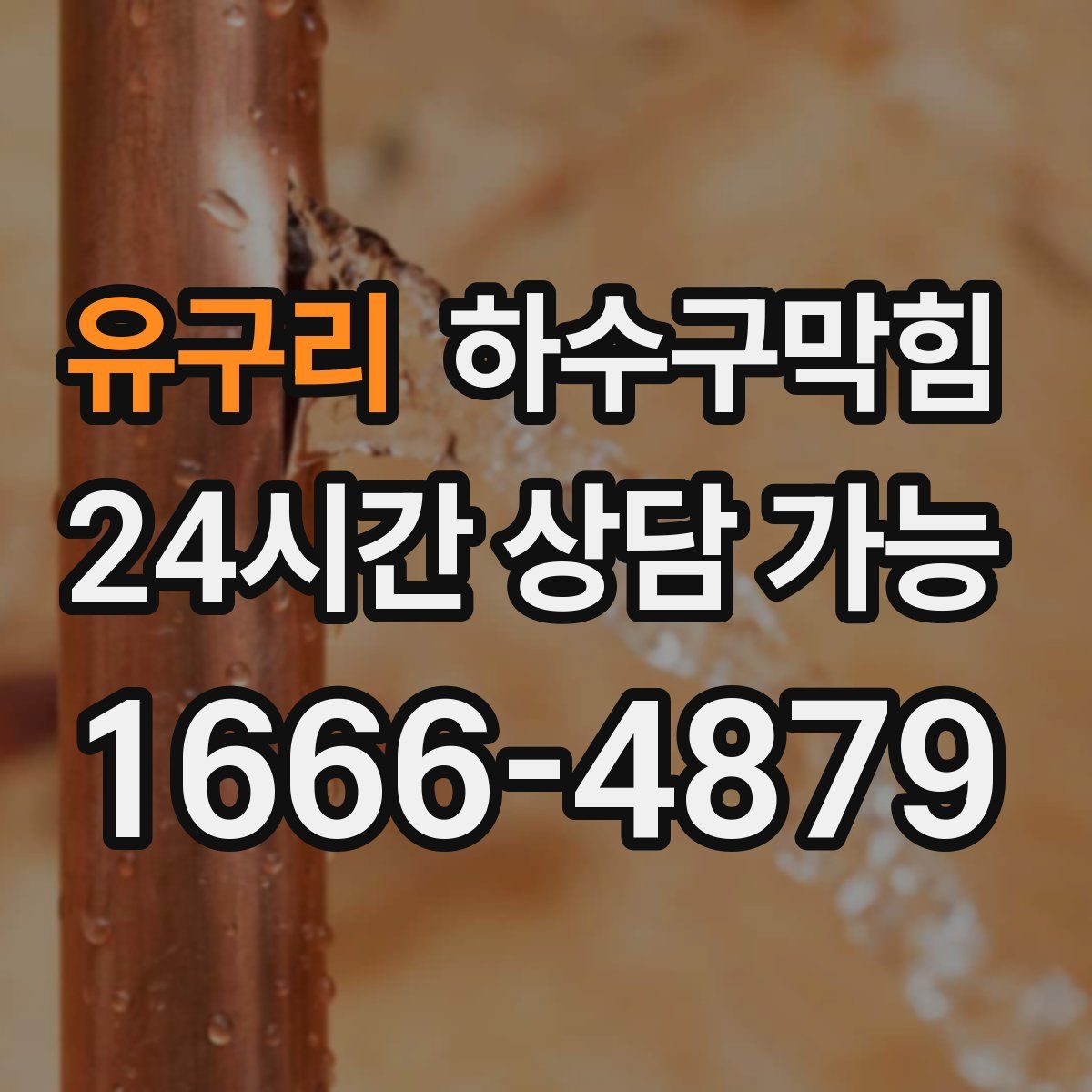 유구리 하수구막힘