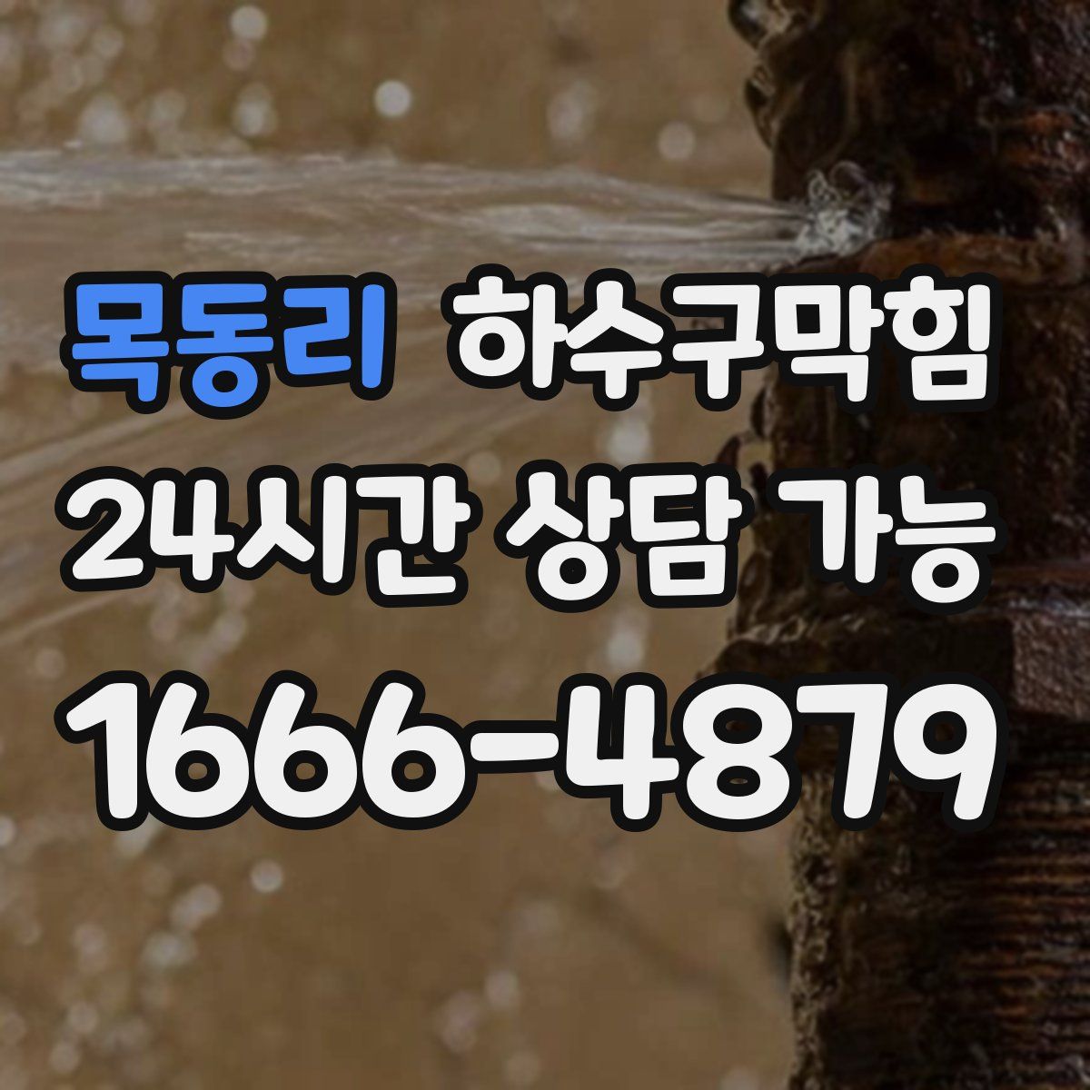 목동리 하수구막힘