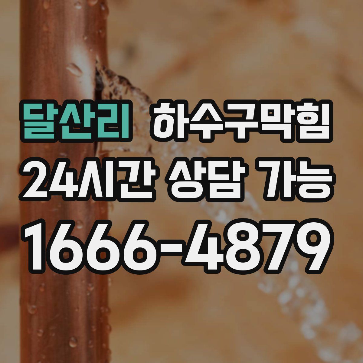 달산리 하수구막힘