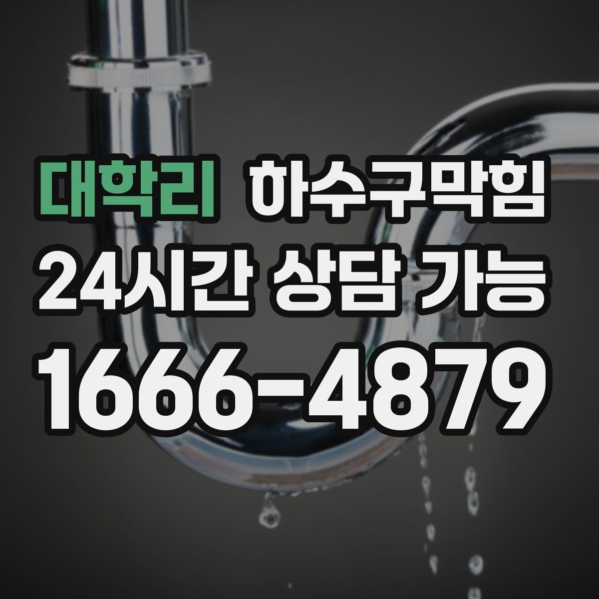 대학리 하수구막힘