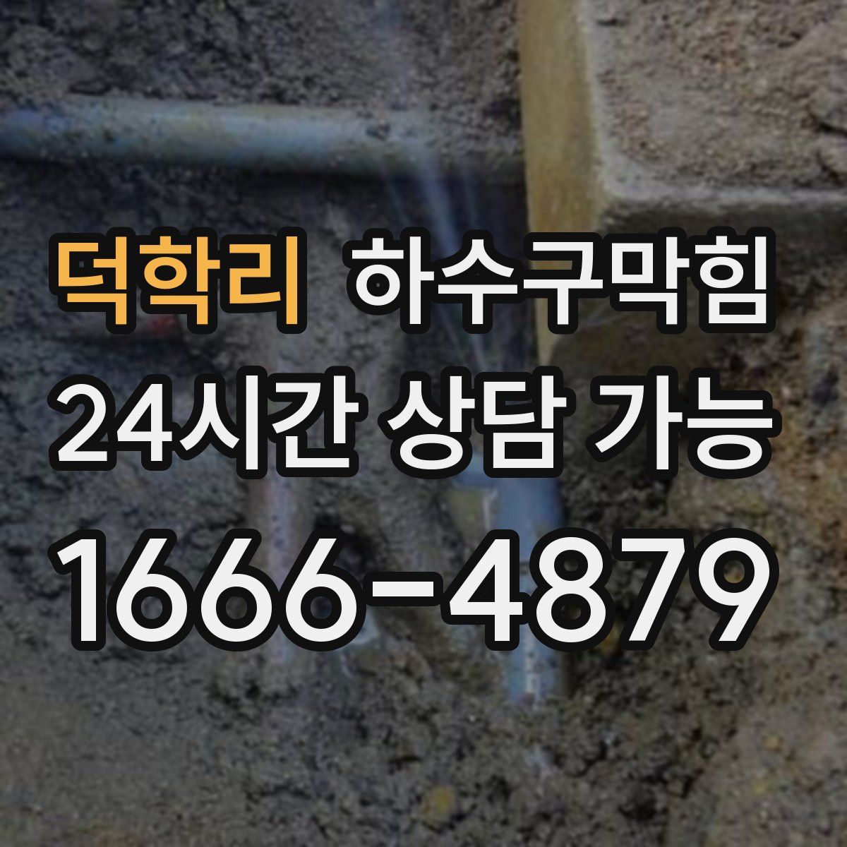 덕학리 하수구막힘