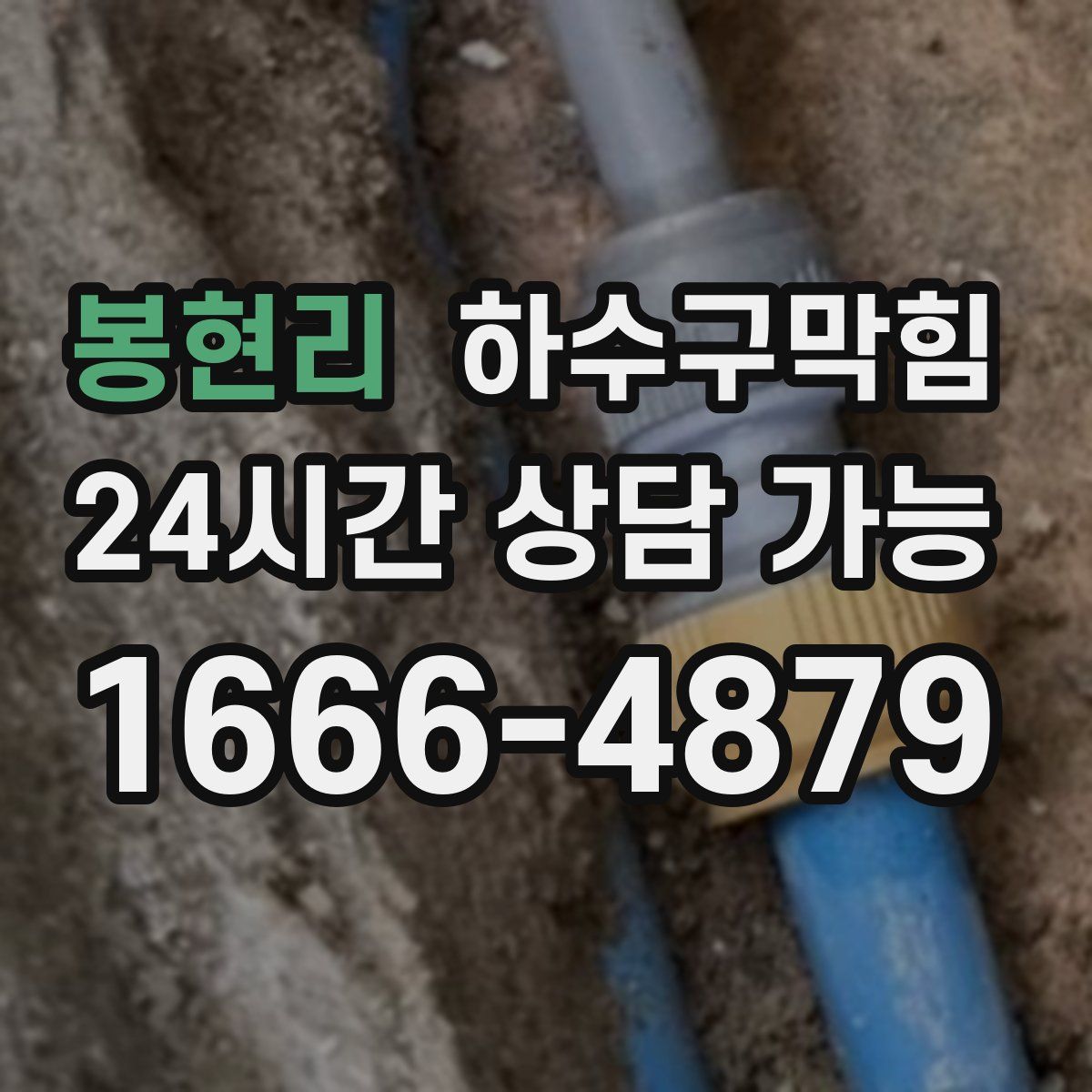 봉현리 하수구막힘