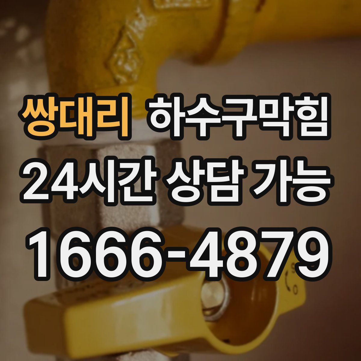 쌍대리 하수구막힘