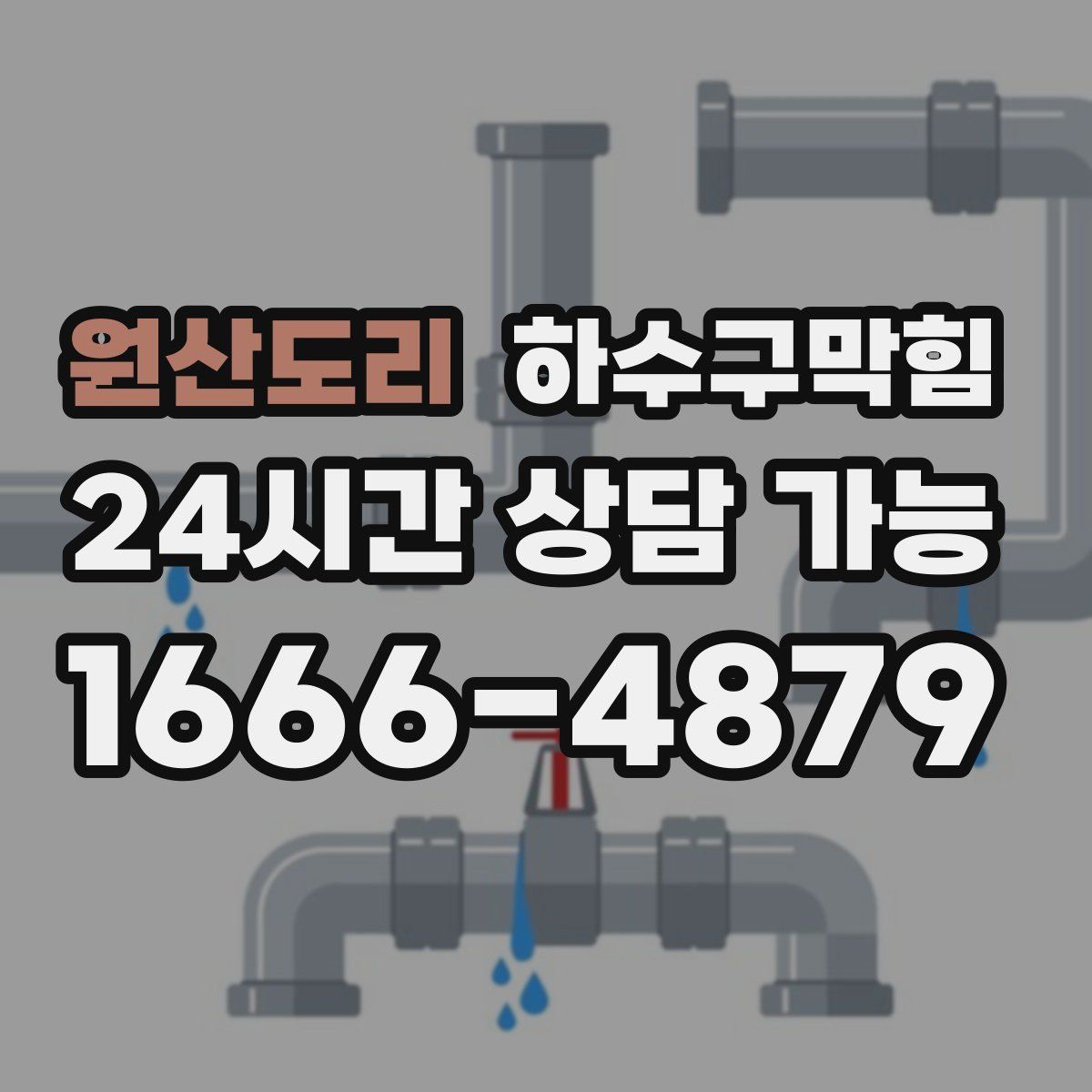 원산도리 하수구막힘