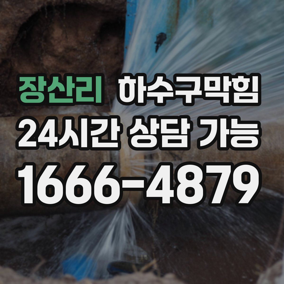 장산리 하수구막힘