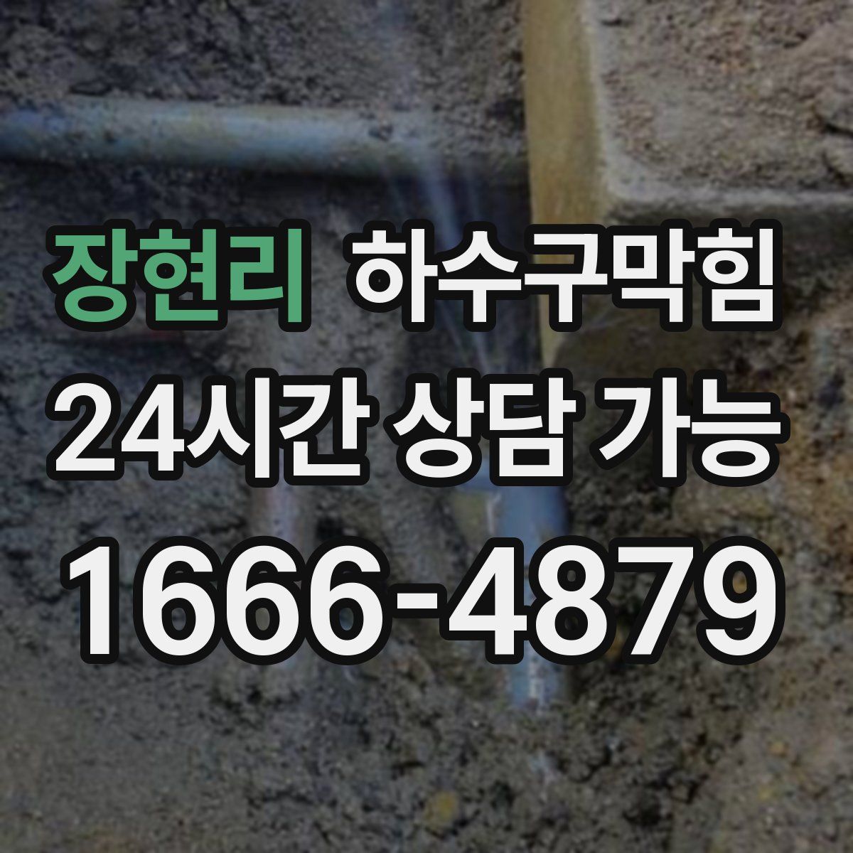 장현리 하수구막힘