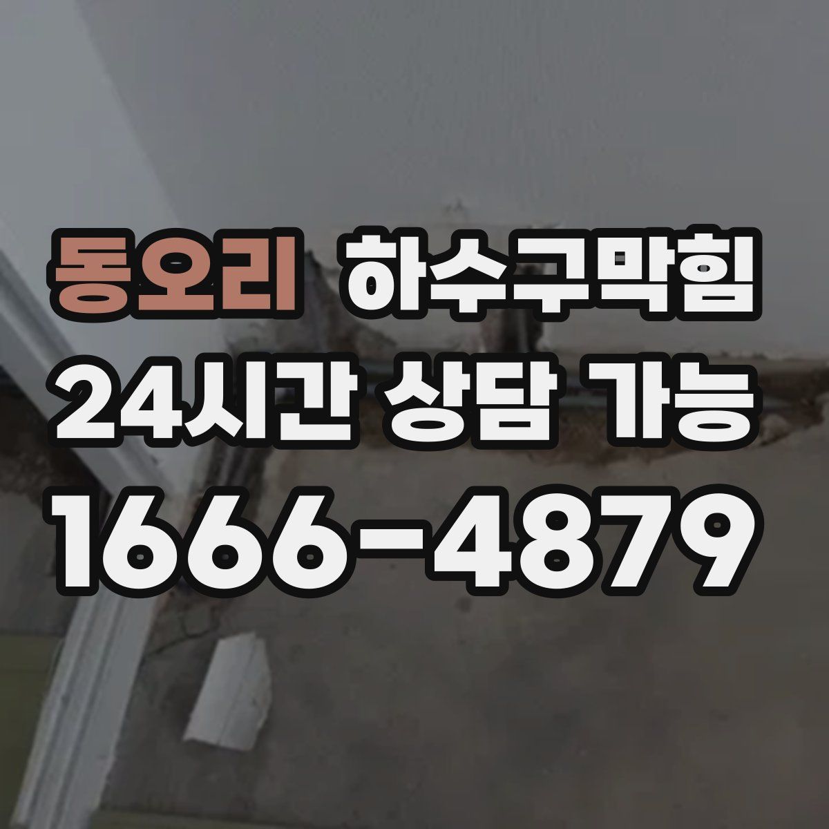 동오리 하수구막힘