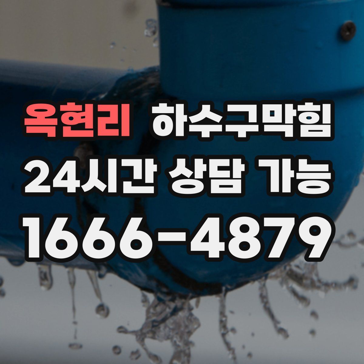 옥현리 하수구막힘