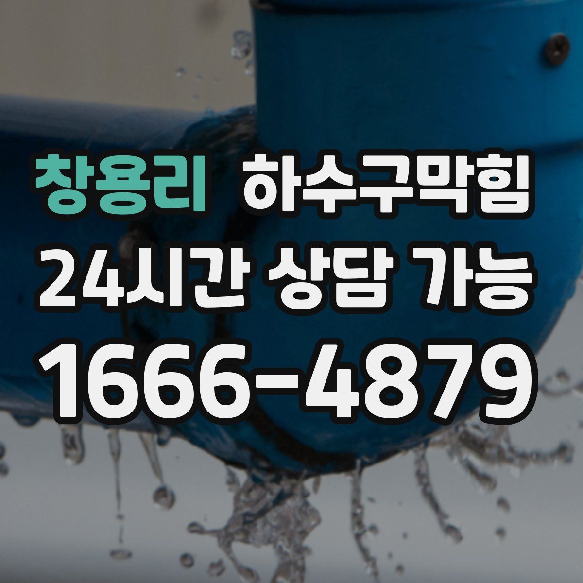 창용리 하수구막힘