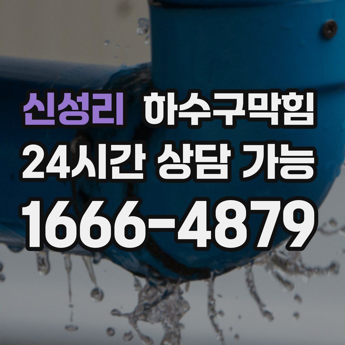 신성리 하수구막힘