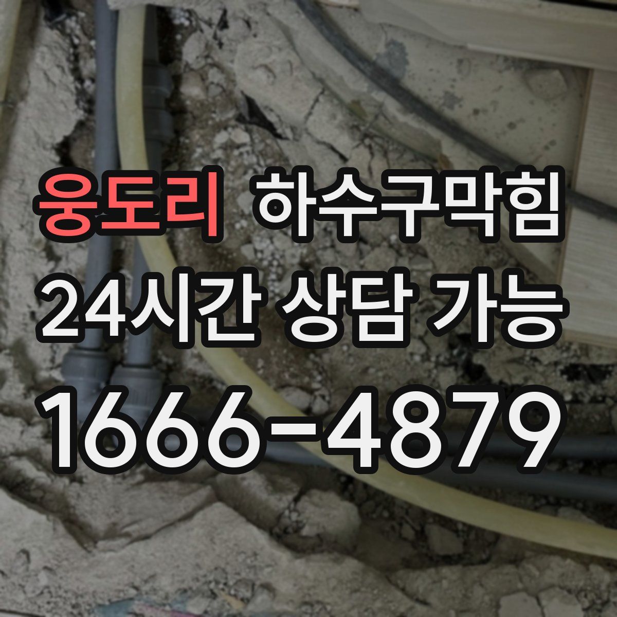 웅도리 하수구막힘