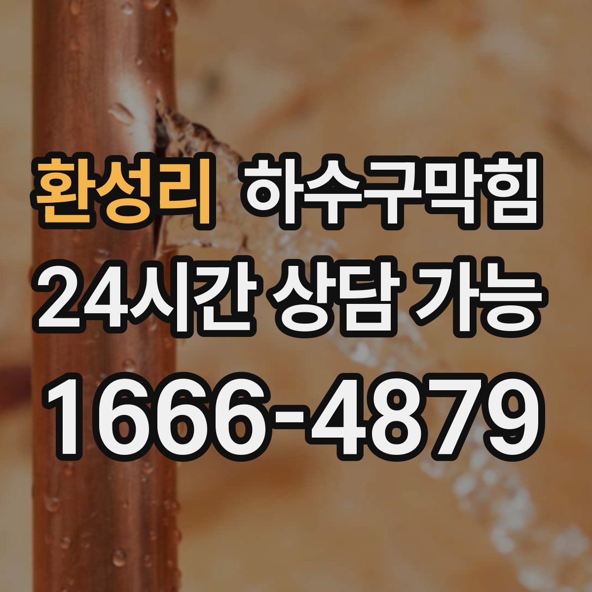 환성리 하수구막힘