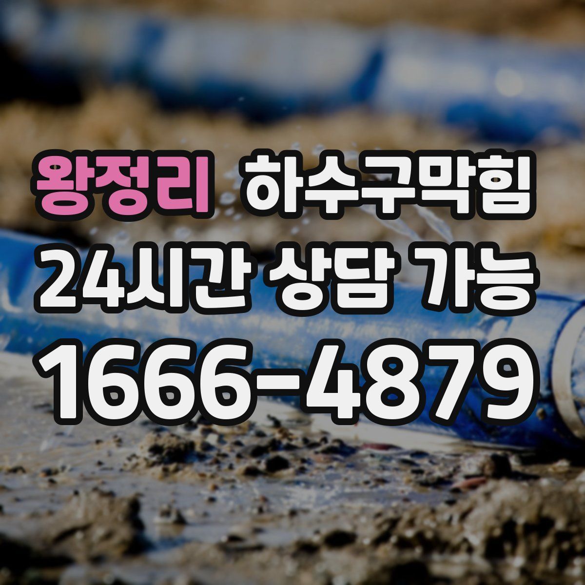 왕정리 하수구막힘