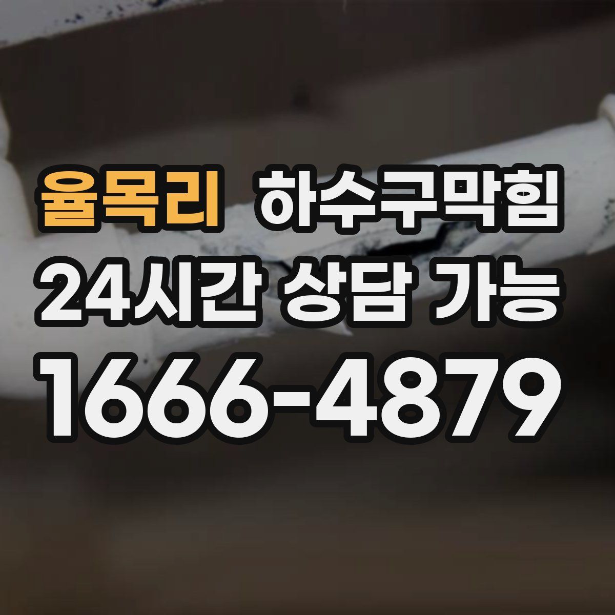 율목리 하수구막힘