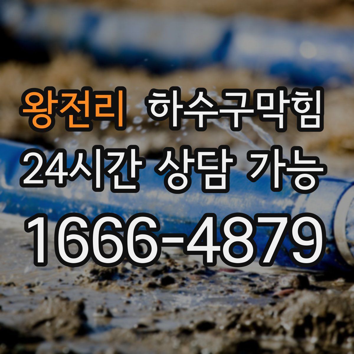 왕전리 하수구막힘