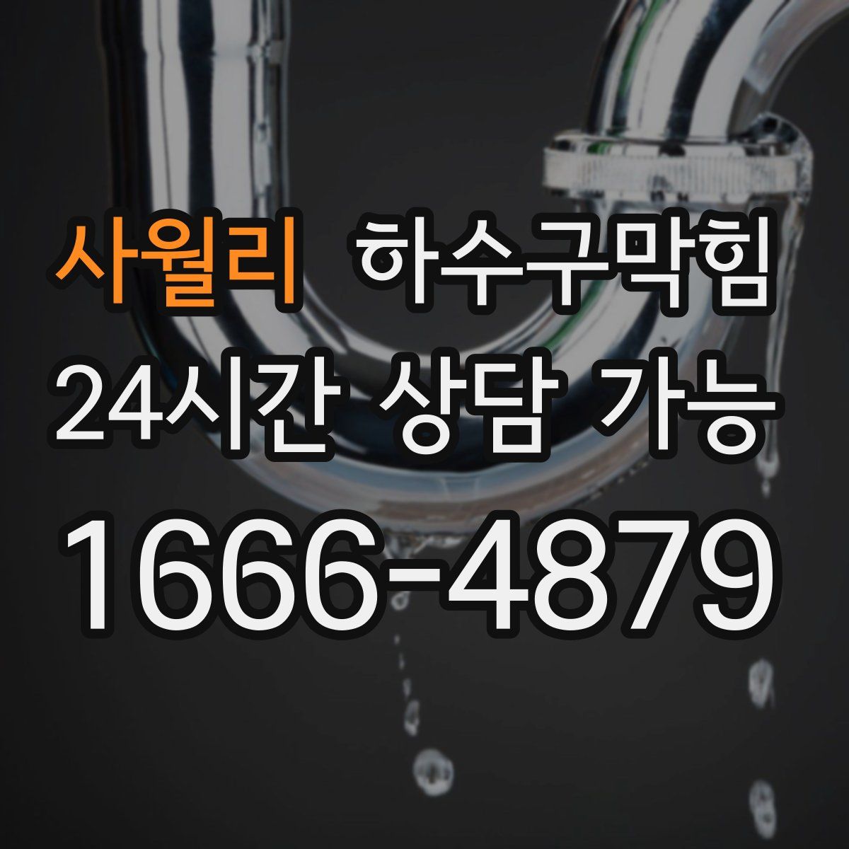 사월리 하수구막힘