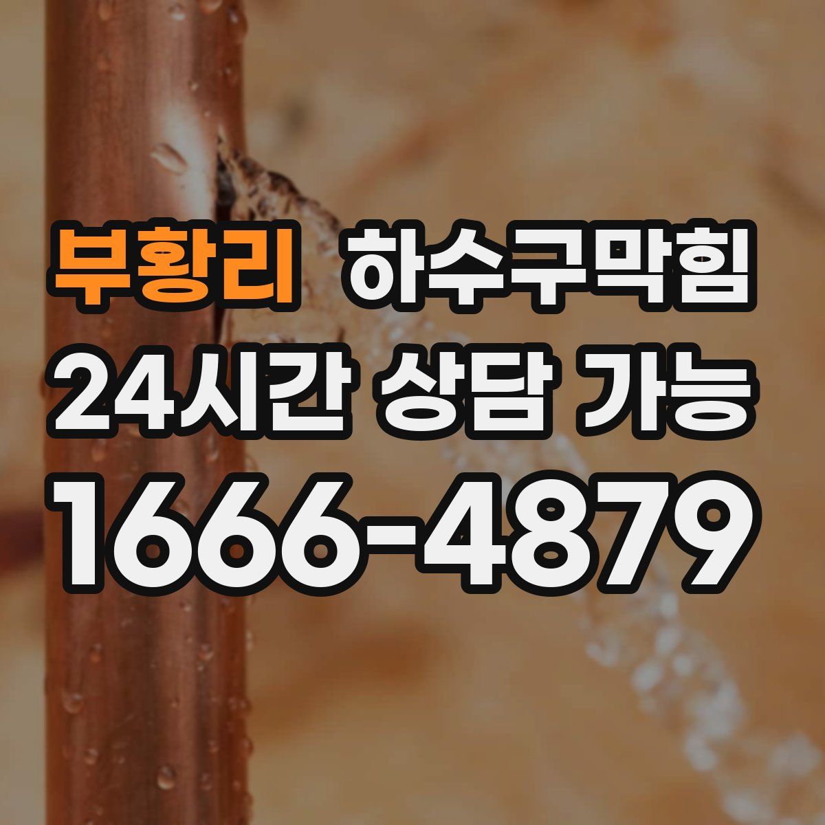 부황리 하수구막힘