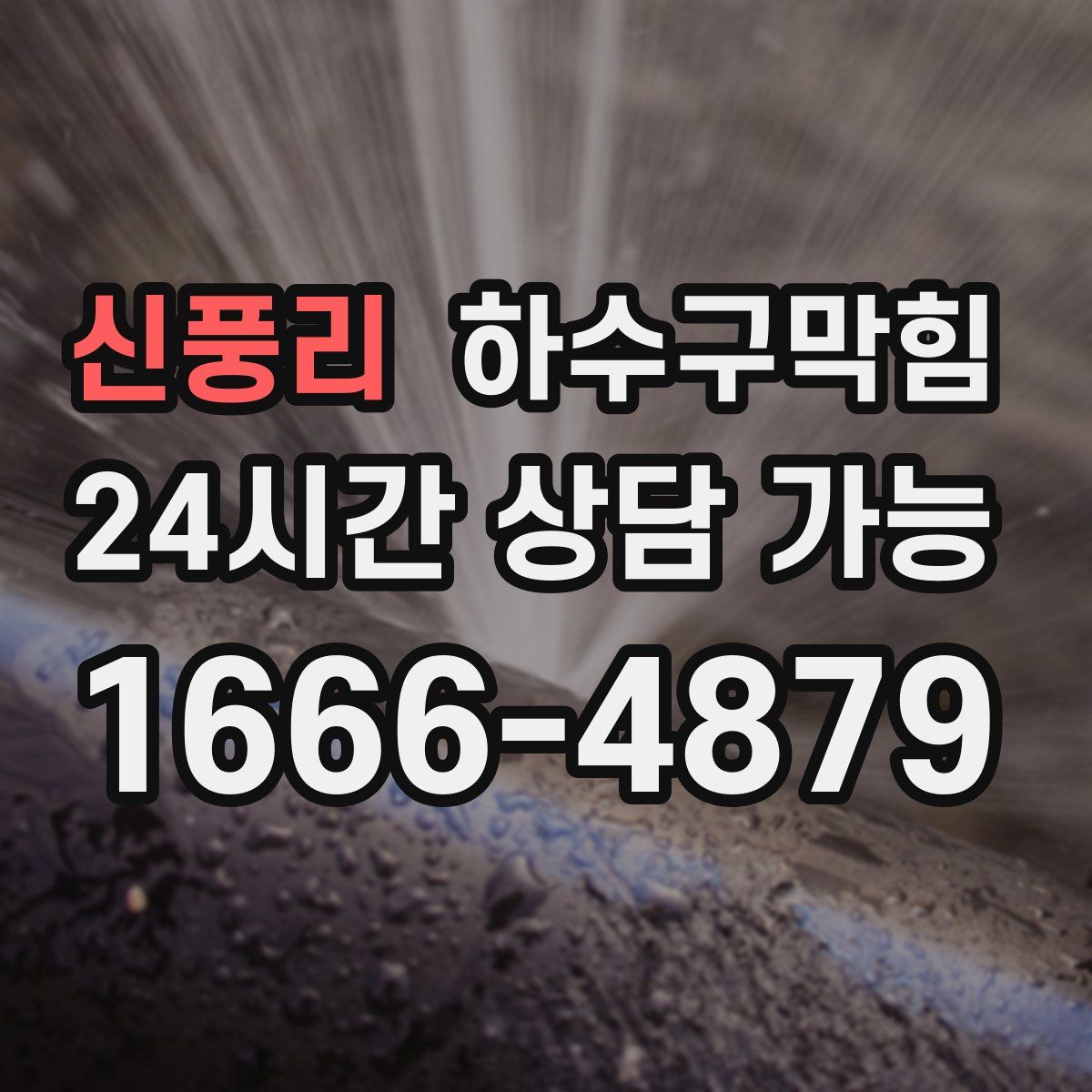 신풍리 하수구막힘