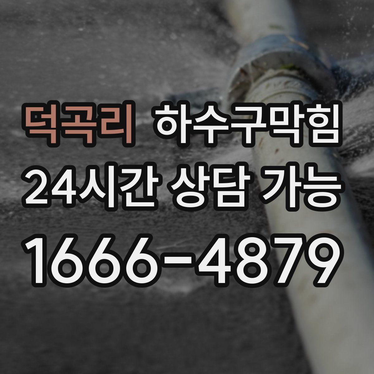 덕곡리 하수구막힘