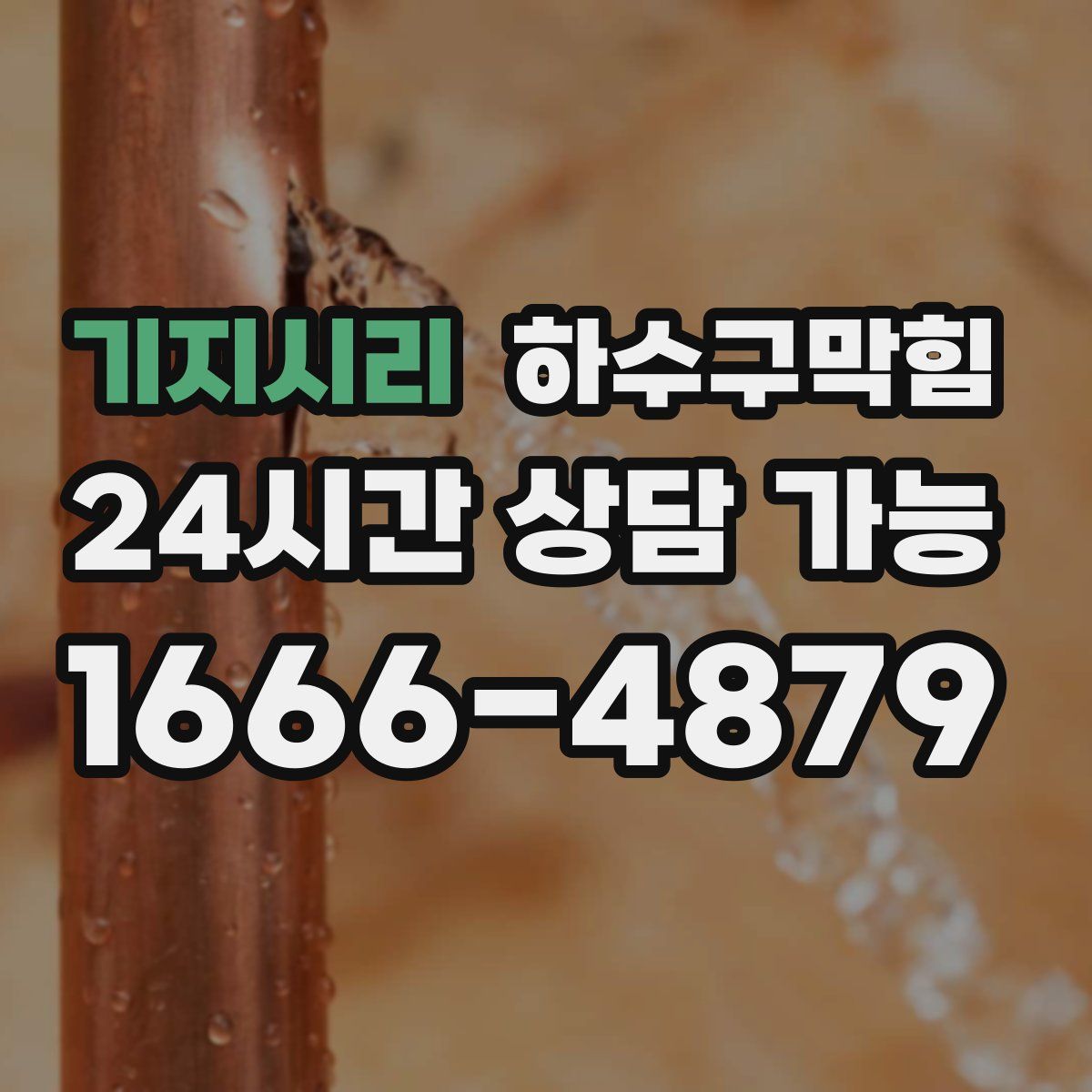 기지시리 하수구막힘