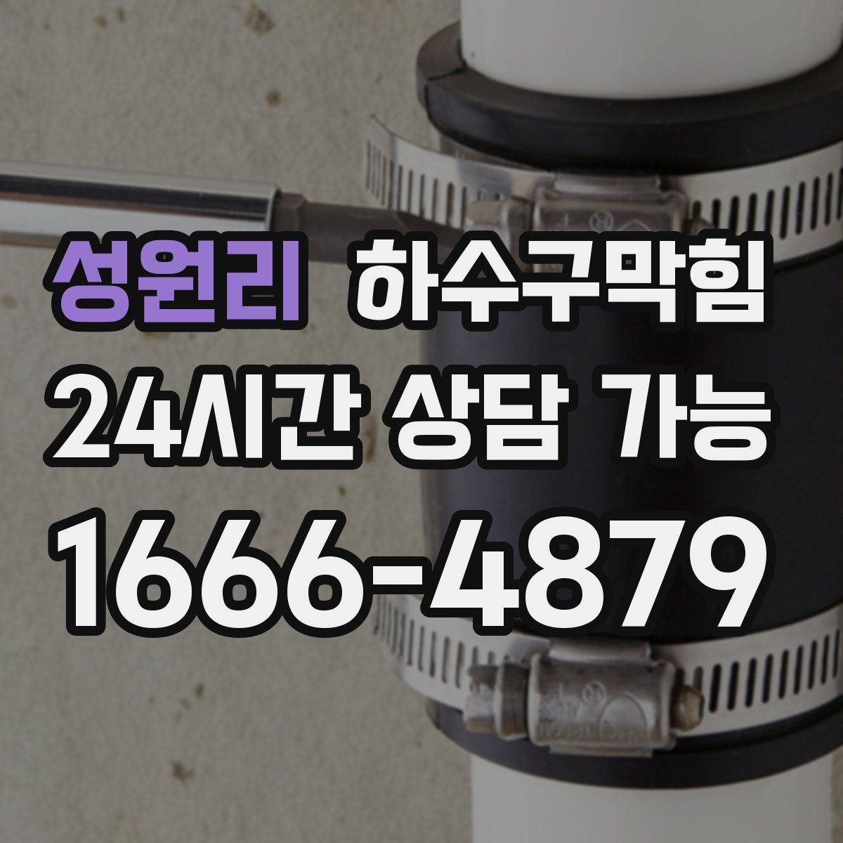 성원리 하수구막힘