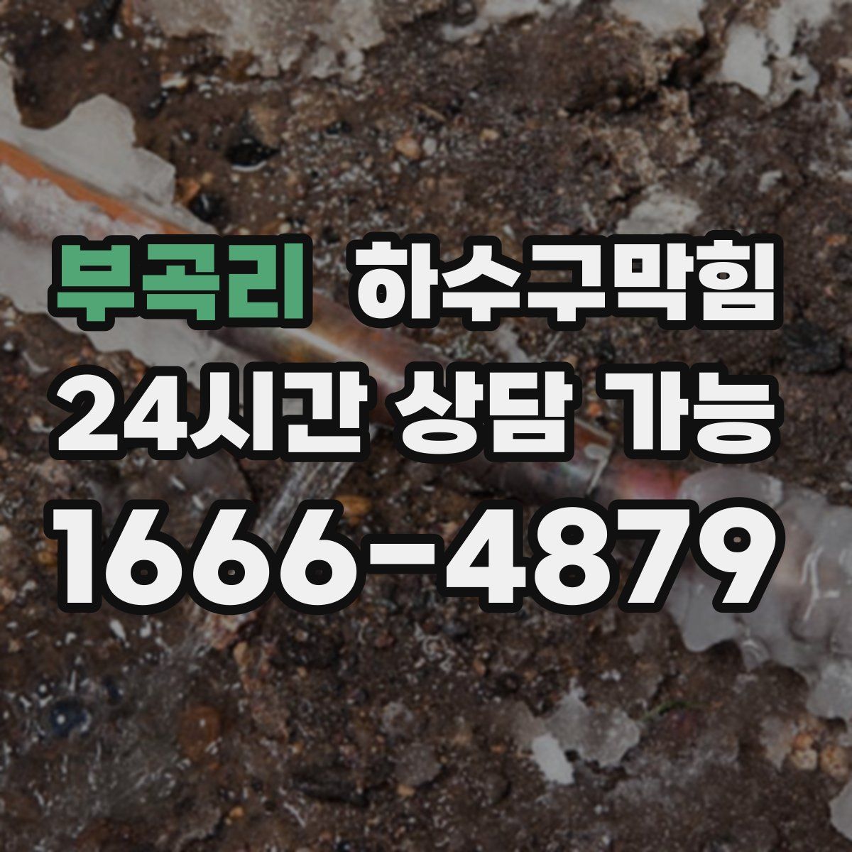 부곡리 하수구막힘