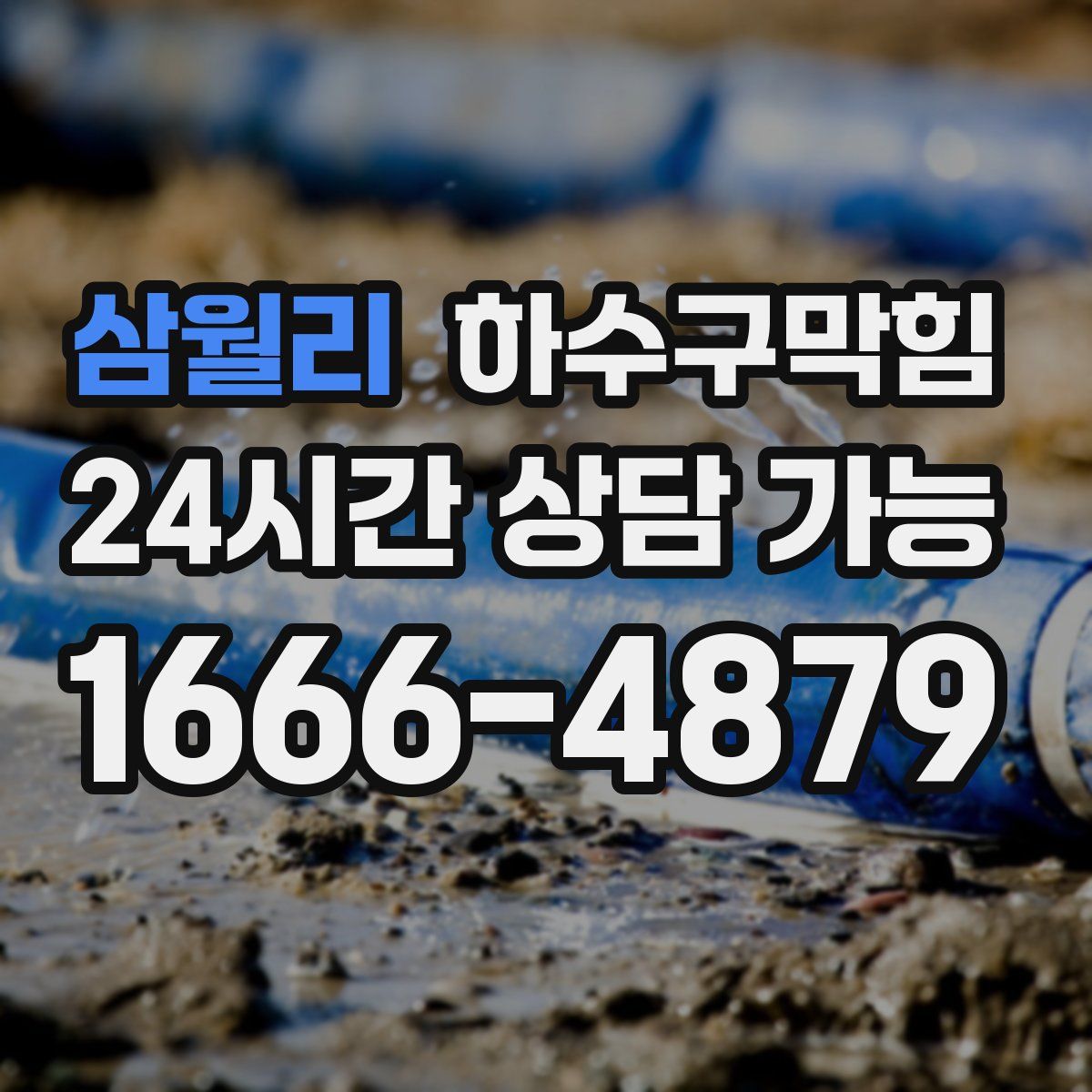 삼월리 하수구막힘