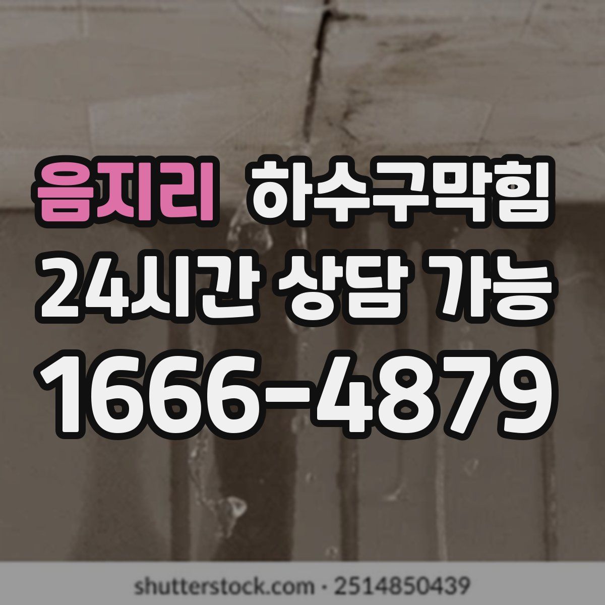 음지리 하수구막힘