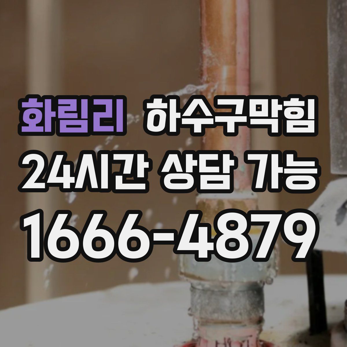 화림리 하수구막힘