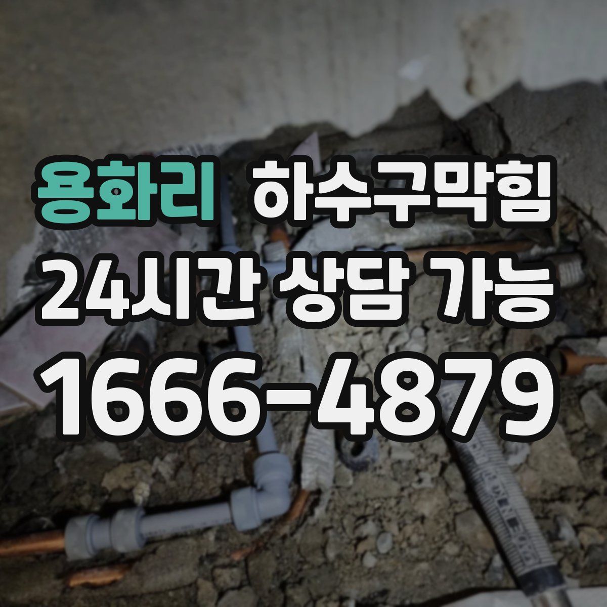 용화리 하수구막힘