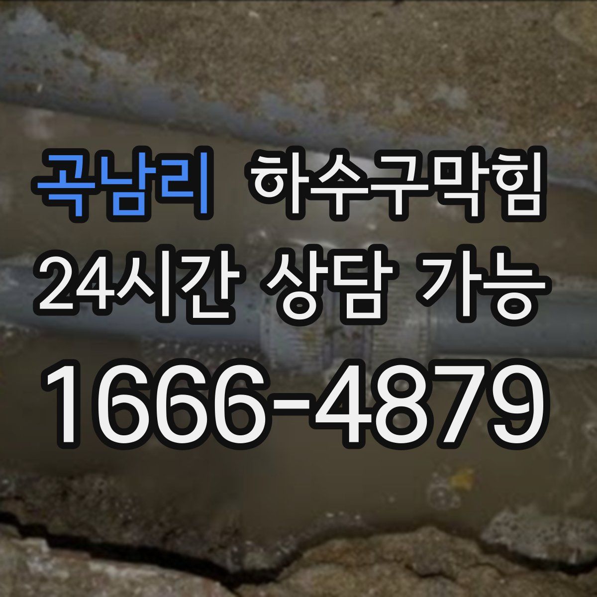 곡남리 하수구막힘