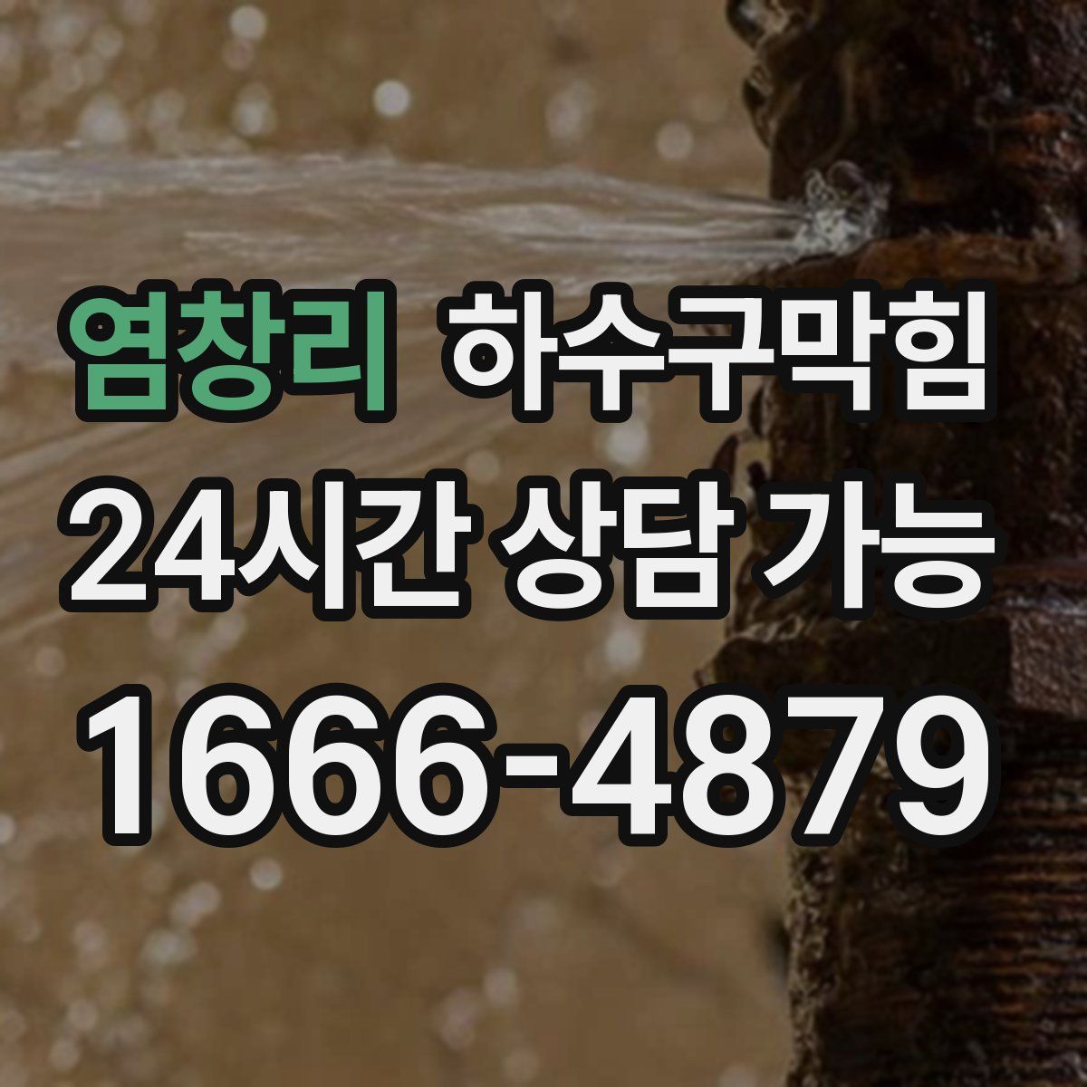 염창리 하수구막힘