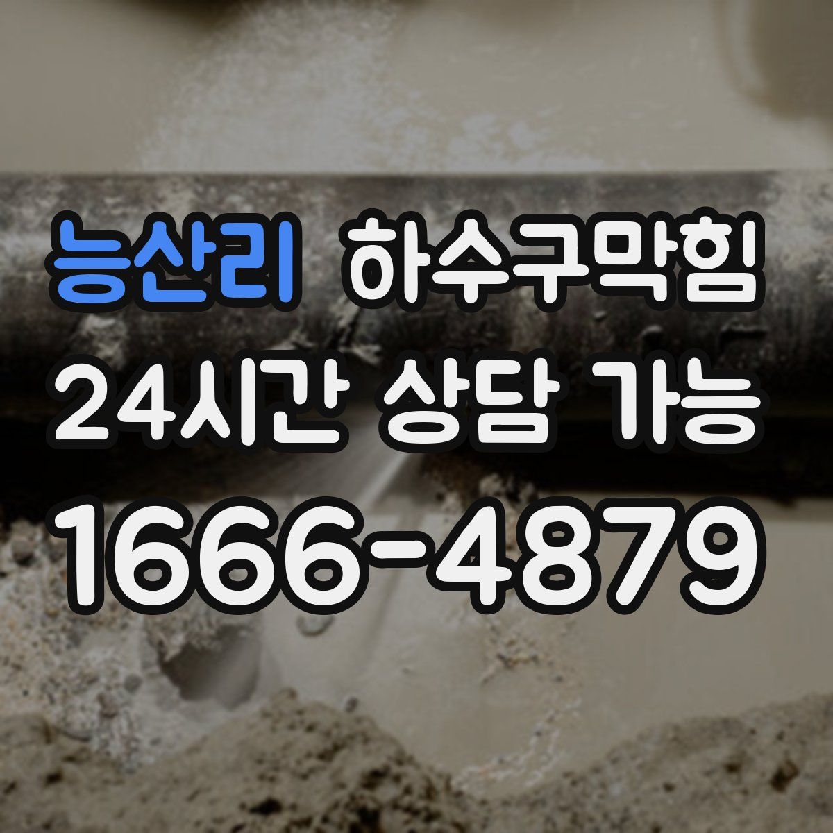 능산리 하수구막힘