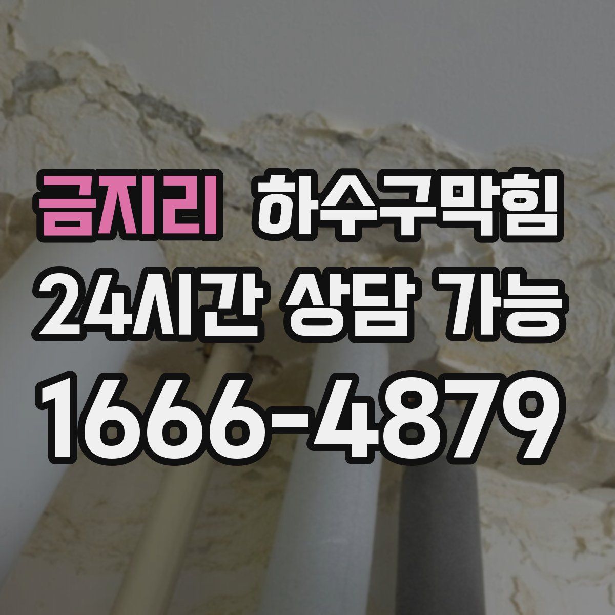 금지리 하수구막힘