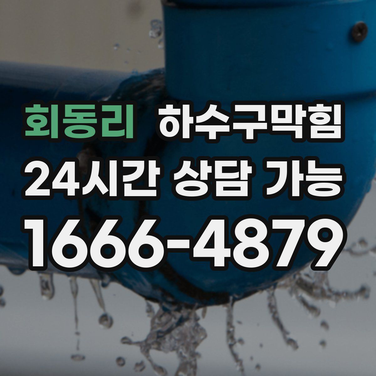 회동리 하수구막힘