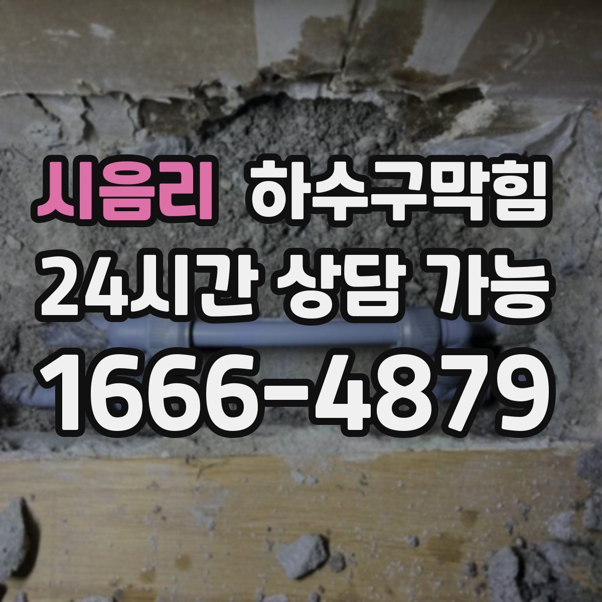 시음리 하수구막힘