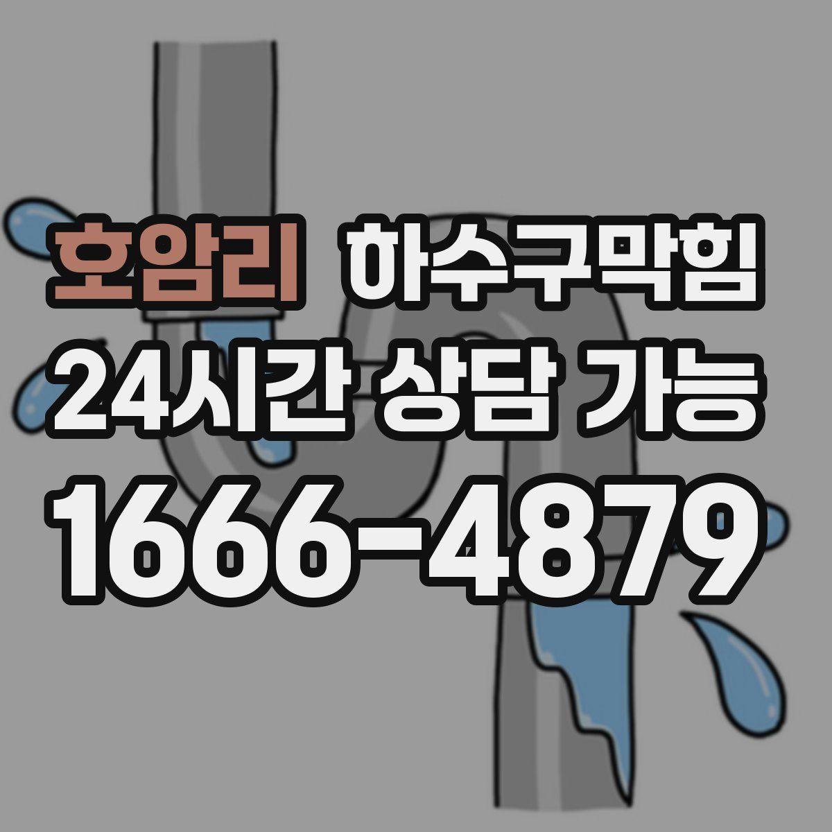 호암리 하수구막힘